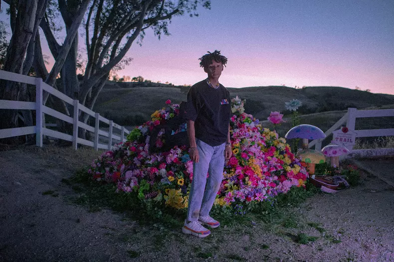 Jaden Smith pose pour la nouvelle  gamme de chaussures New Balance