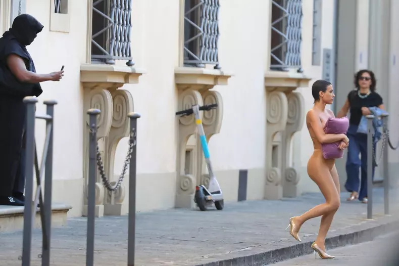 *PREMIUM-EXCLUSIVE* *MUST CALL FOR PRICING* After being reportedly "banned for life" by a Venetian boat rental company following their indecent exposure scandal in Italy last week, the American Rapper Kanye West and his partner, the Architectural designer