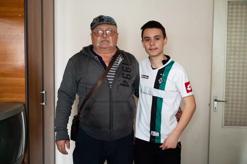 Daniel si bunicul, imagine din emisiunea Visuri la cheie, 18 octombrie 2023