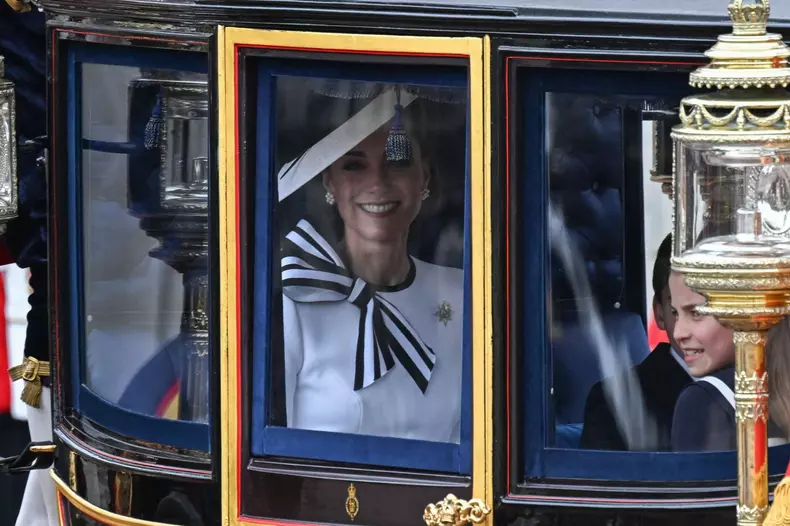 Princess of Wales Kate Middleton appears in public for the first time in months