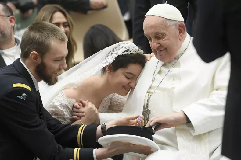 ITALY - POPE FRANCIS PRESIDES THE WEEKLY GENERAL AUDIENCE AT PAUL VI HALL IN THE VATICAN - 2024/2/28