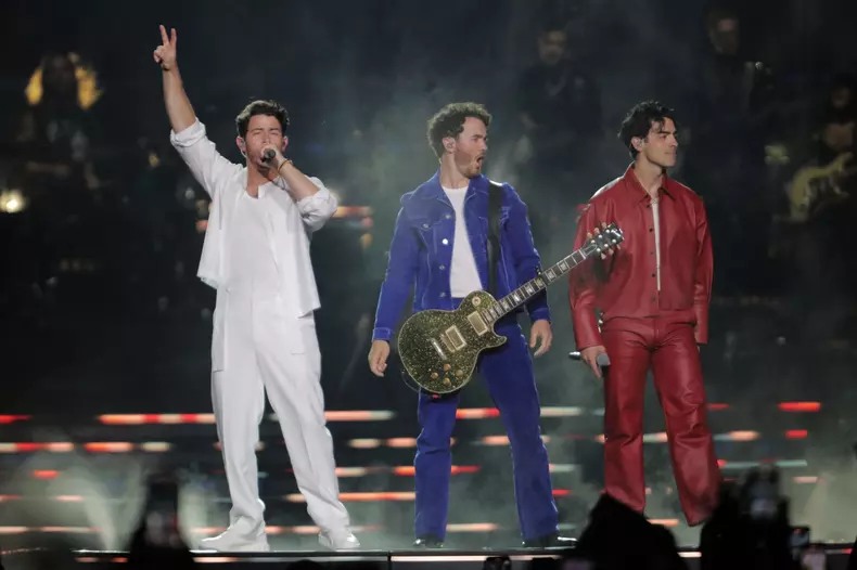 The Jonas Brothers Play Globe Life Field in Arlington, Texas