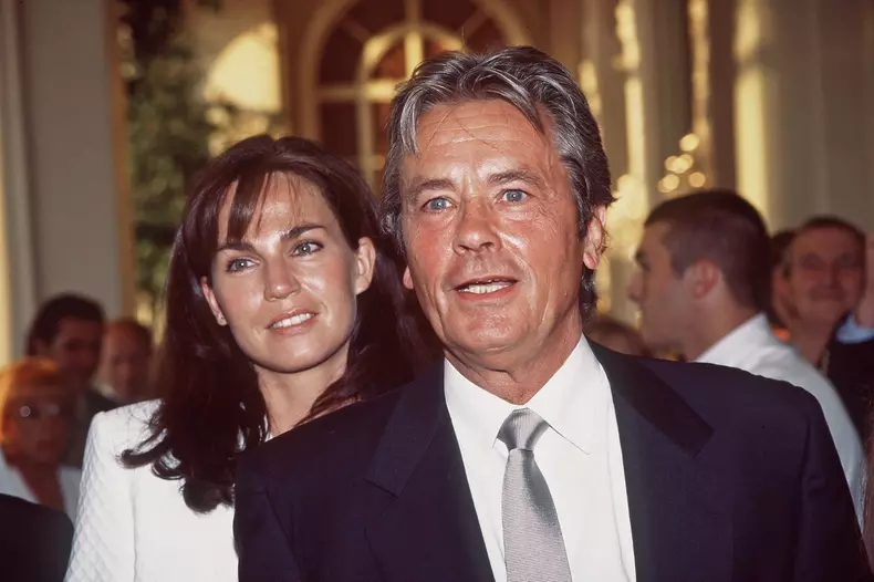 Alain Delon și cea de-a doua soție, Rosalie