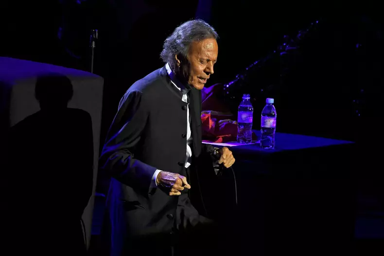 Julio Iglesias performing at Royal Albert Hall in London