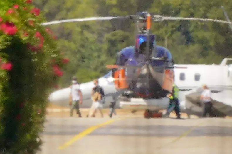 Brad Pitt has flown his new love interest, German fashion model Mary Nicole Poturalski, to his magnificent chateaux in the South of France.