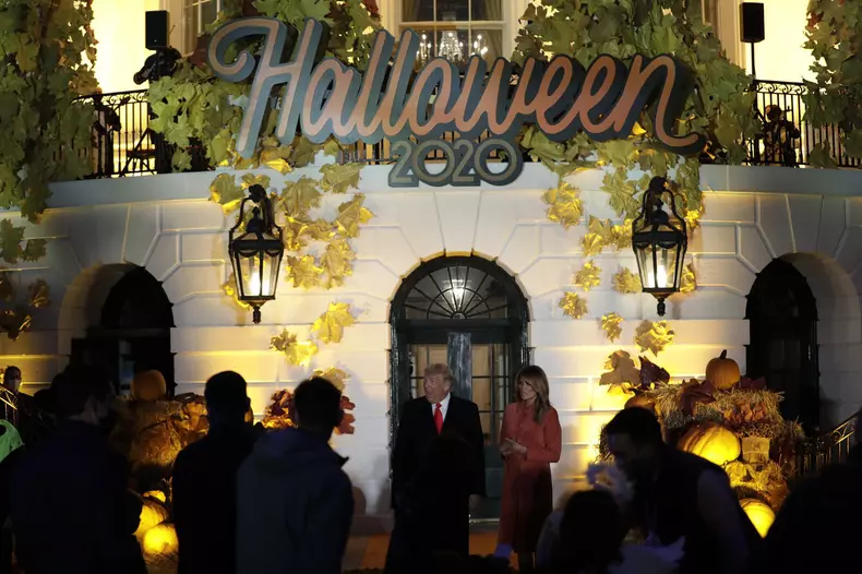 Donald Trump hosts a Halloween event at the White House, Washington, District of Columbia, USA - 25 Oct 2020