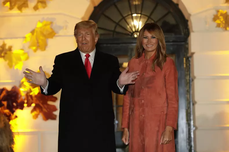 Donald Trump hosts a Halloween event at the White House, Washington, District of Columbia, USA - 25 Oct 2020