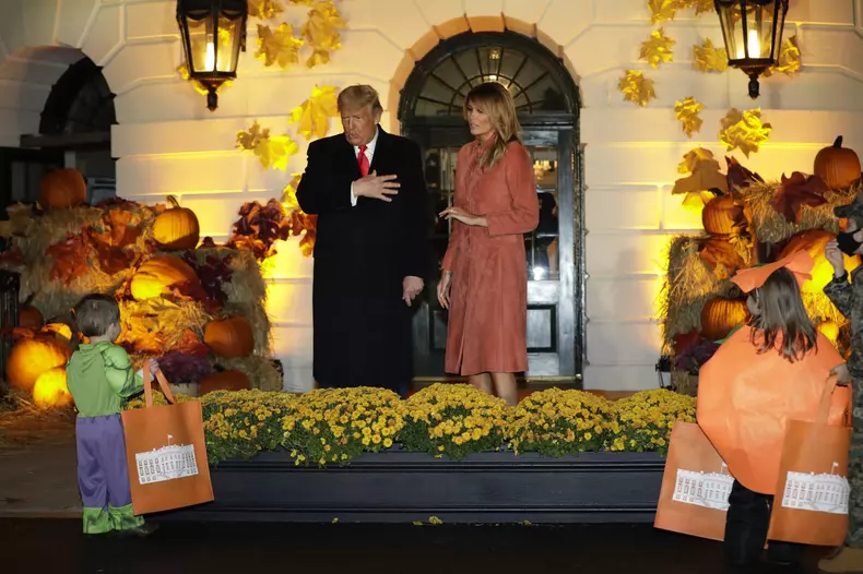Donald Trump hosts a Halloween event at the White House, Washington, District of Columbia, USA - 25 Oct 2020