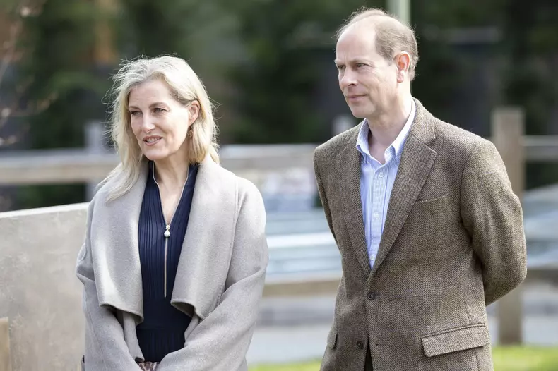 Sophie Countess of Wessex and Prince Edward visit to Frimley Park Hospital, UK - 12 May 2021