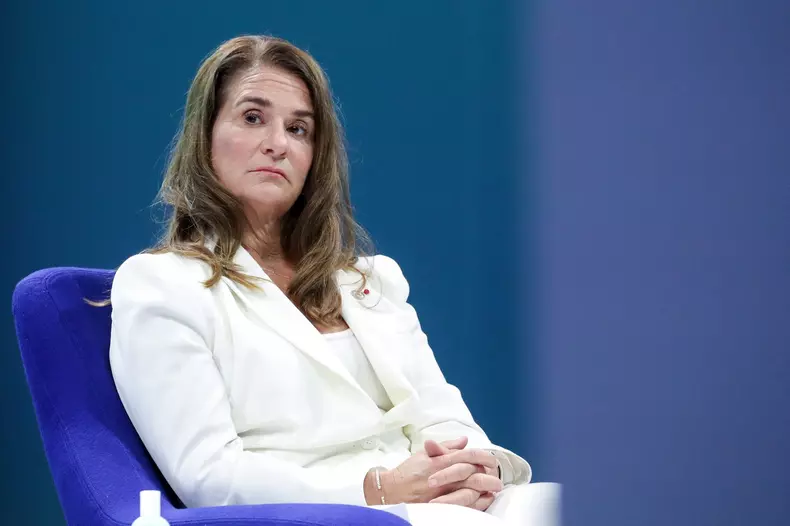 Emmanuel Macron lors de la cérémonie d'ouverture du forum "Génération Egalité" au Carrousel du Louvre ŕ Paris