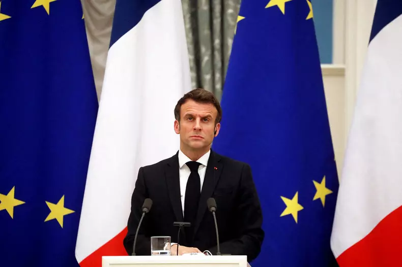 Macron And Putin Hold Joint Press Conference - Moscow