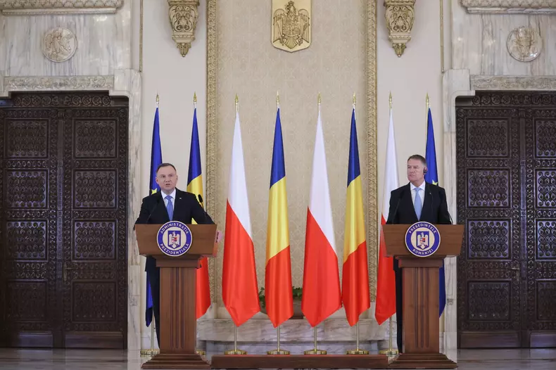 Polish President Andrzej Duda visits Romania