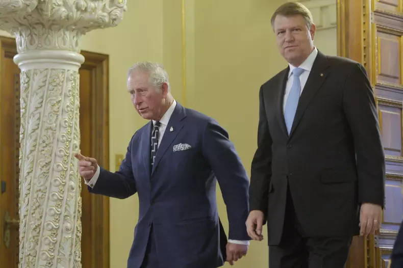 PALATUL COTROCENI - PRINTUL CHARLES - VIZITA OFICIALA