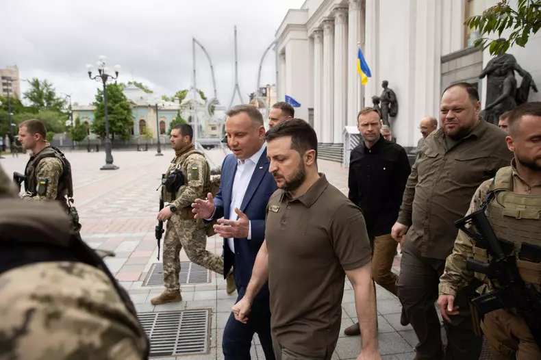 Polish President Andrzej Duda Visit to Kyiv