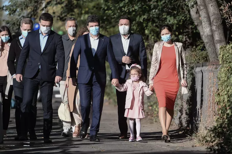 Election voting for local candidates, Bucharest, Romania - 27 Sep 2020