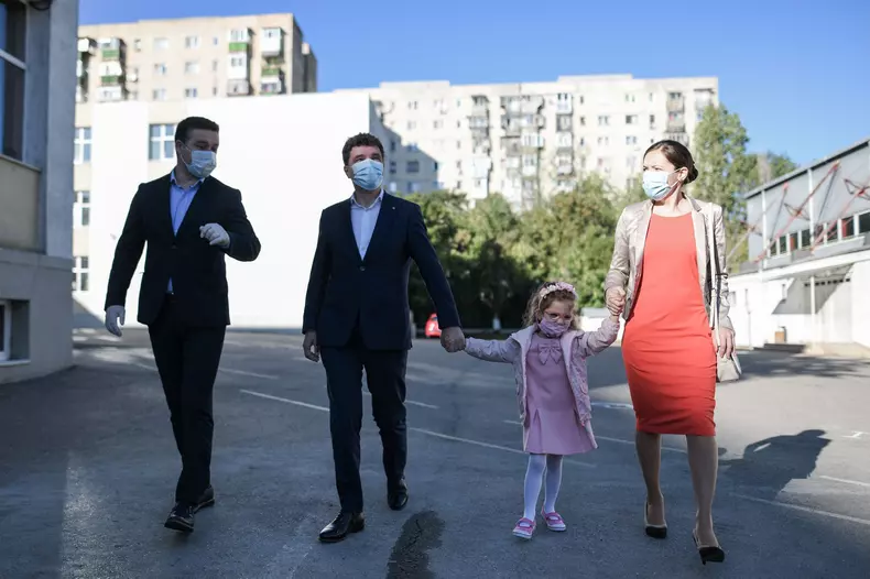 Election voting for local candidates, Bucharest, Romania - 27 Sep 2020