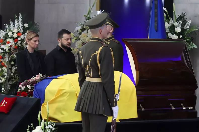 Ukrainian President Zelenskyy Attends Memorial for President Leonid Kravchuk