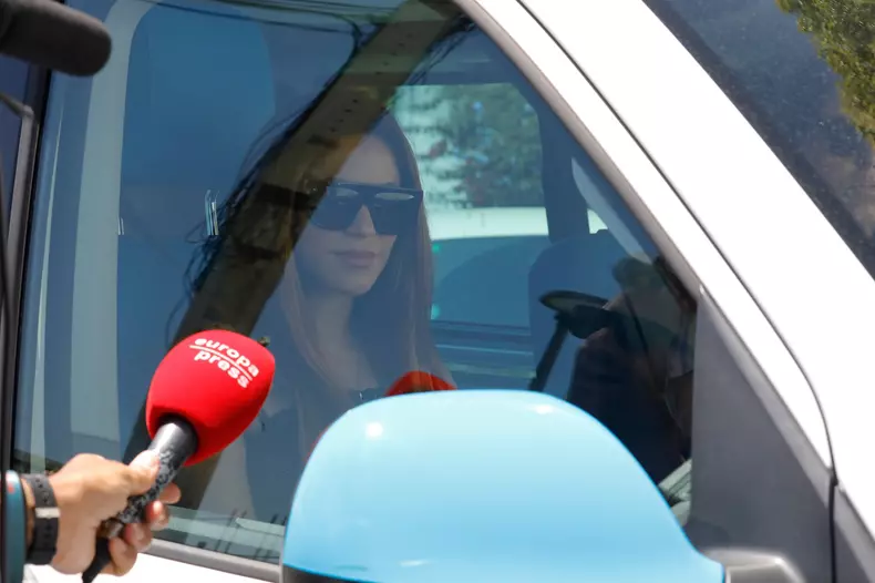 EXCLUSIVE: Pop star Shakira spotted after it was revealed she has split from her footballer beau Gerard Piqué.