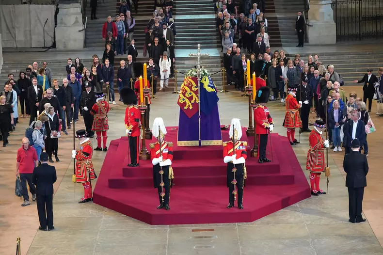 Queen Elizabeth II death - London