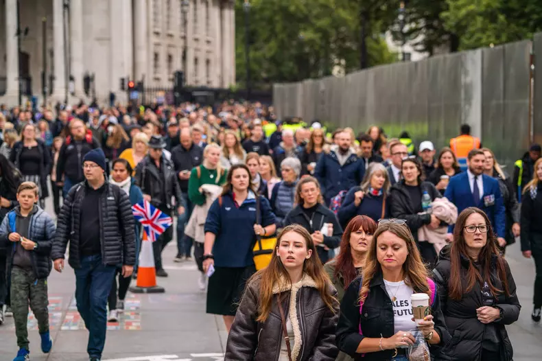 Queen Elizabeth II state funeral, Trafalgar Square, London, United Kingdom - 19 Sep 2022