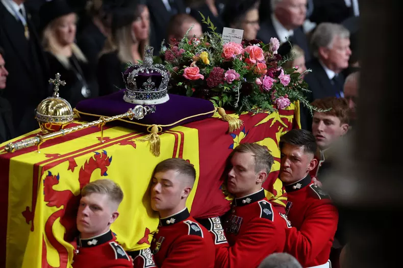 The State Funeral of Her Majesty The Queen, Service, Abbot's Pew, Westminster Abbey, London, UK - 19 Sep 2022