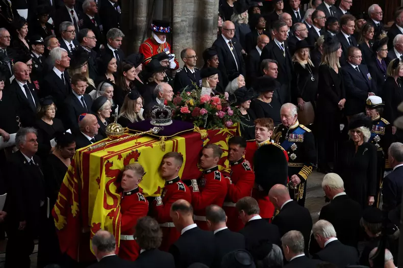 The State Funeral of Her Majesty The Queen, Service, Abbot's Pew, Westminster Abbey, London, UK - 19 Sep 2022