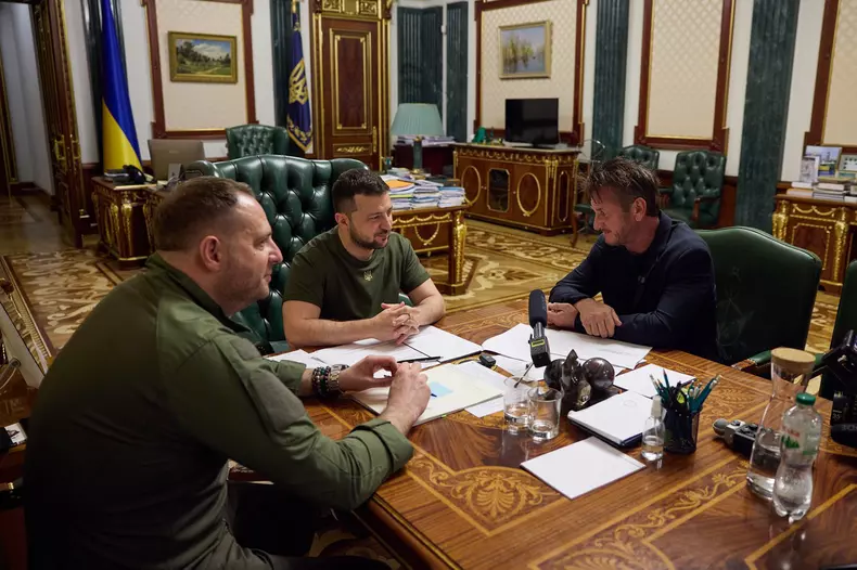Volodymyr Zelenskyy met with Sean Penn - Kiev