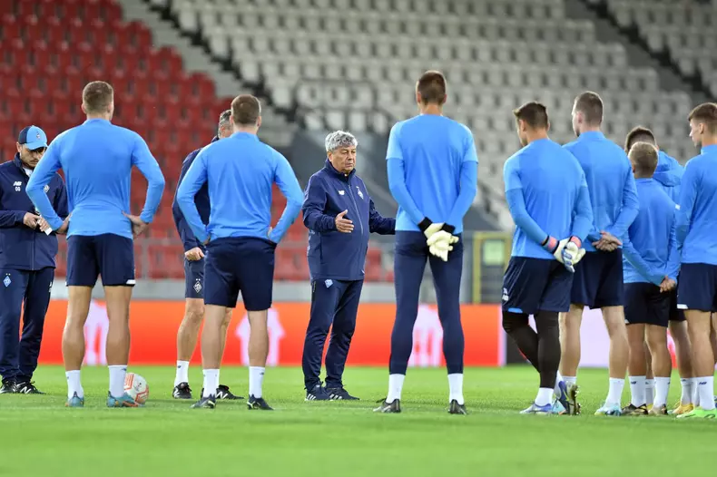 Konferencja i trening Dynama przed meczem Dynamo Kijow - AEK Larnaka