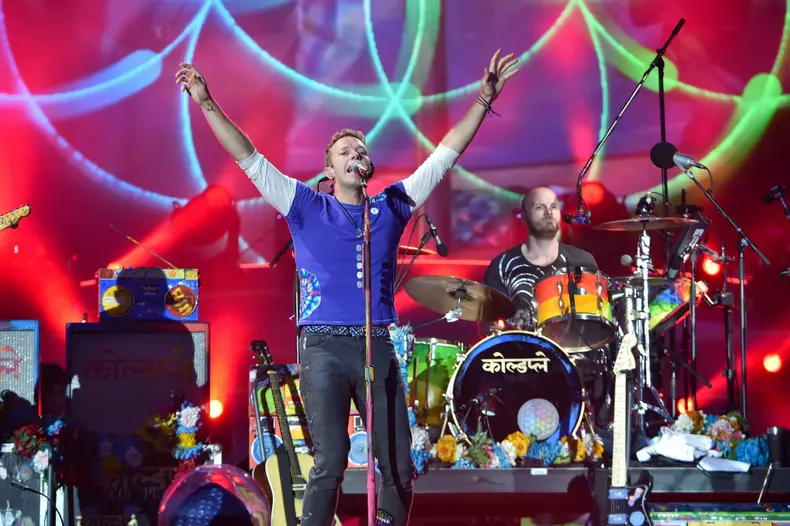 Coldplay en concert au Palais Nikaia à Nice