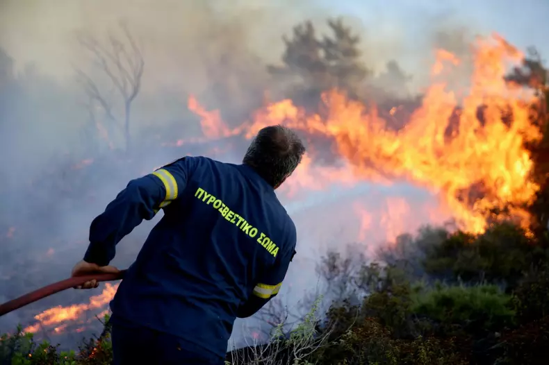 Wildfire In Rhodes Island