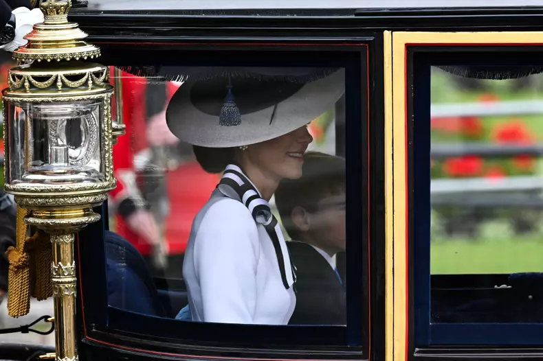 Princess of Wales Kate Middleton appears in public for the first time in months