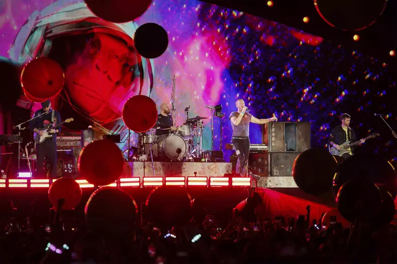 Coldplay concert in Singapore