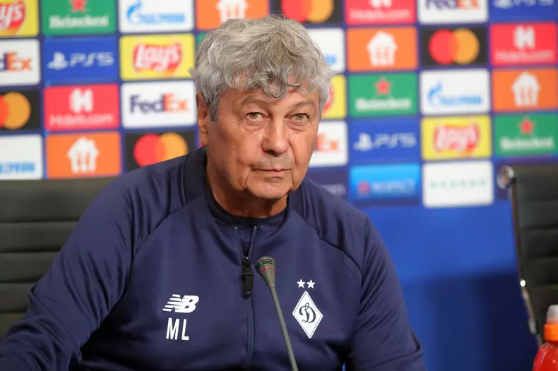 News conference of Mircea Lucescu and Serhiy Sydorchuk in Kyiv