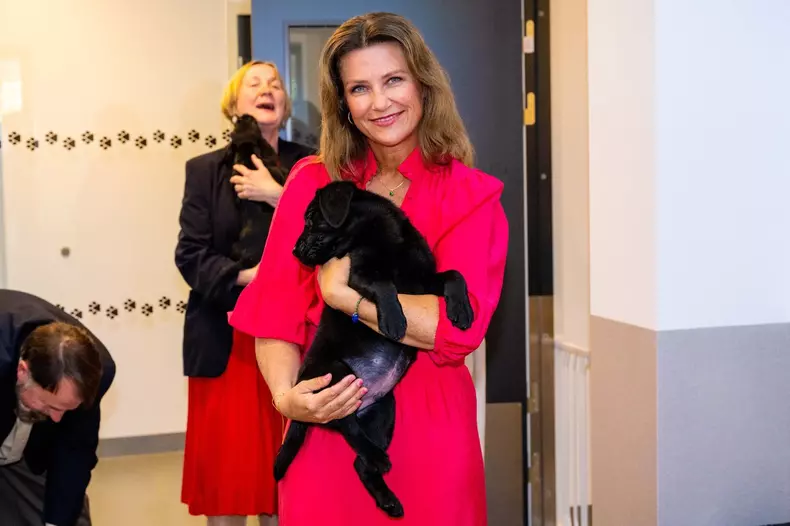 Princess Martha Louise opens guide dog school