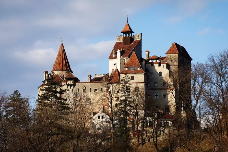 Bran Castle, (Dracula Castle) built by Saxons in 1377 who were given the privilege given by Louis I of Hungary, Bran, ne