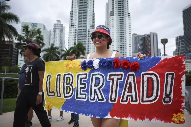 US Venezuela Election Protest