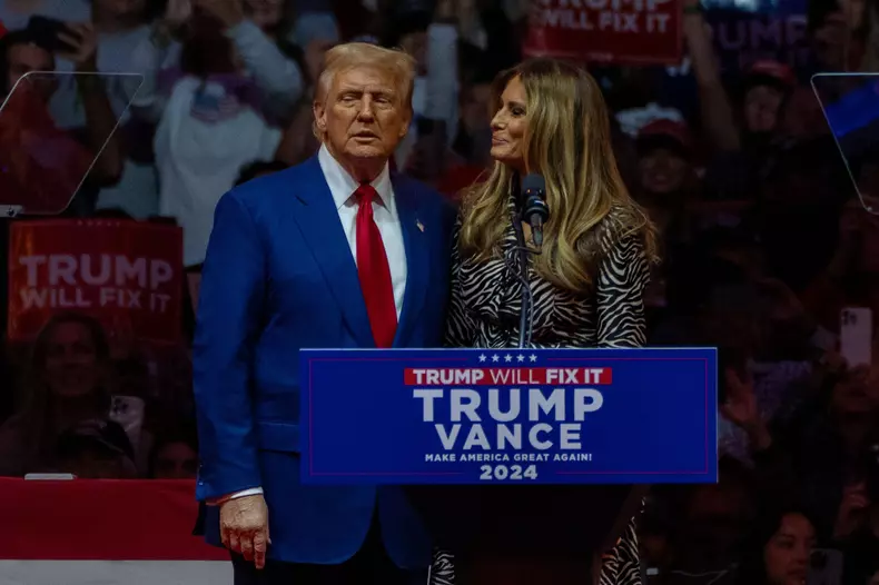 Trump Rally at Madison Square Garden in New York, USA - 27 Oct 2024