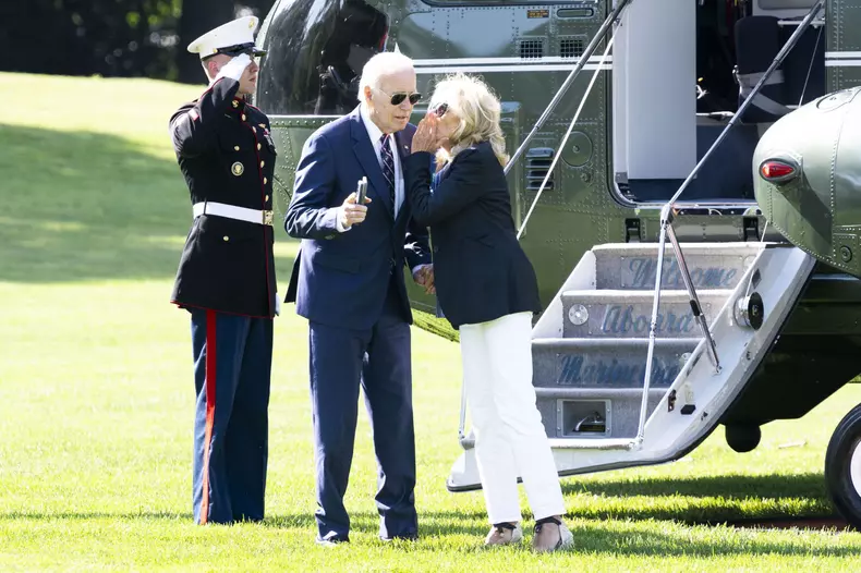 US President Joe Biden returns to the White House