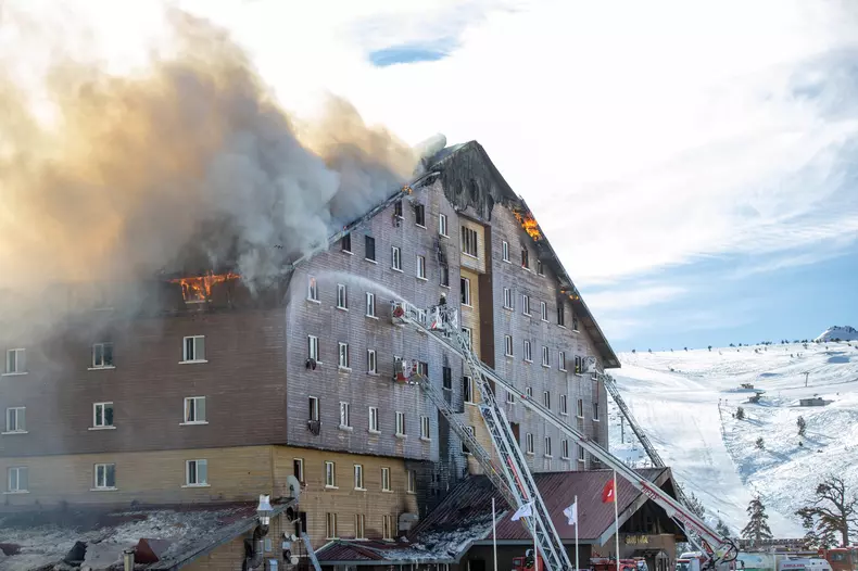 At least 10 killed in ski resort hotel fire in northern Turkiye