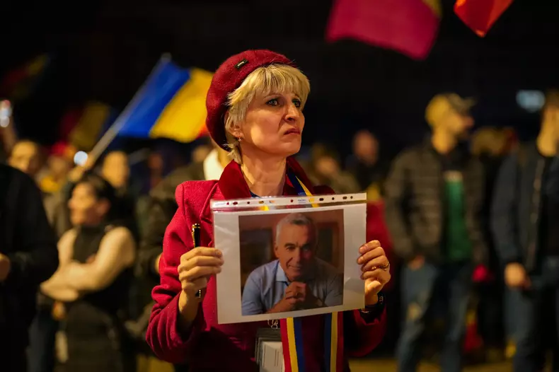 Romania Election Protest