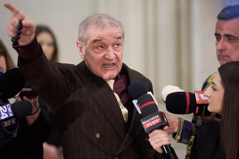 Gigi Becali About the AUR candidate, 2025 Romanian presidential elections, Bucharest, Romania - 11 Mar 2025