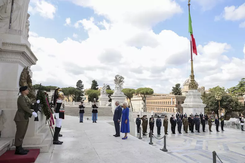 King Charles III and Queen Camilla State visit to Italy - Day 2