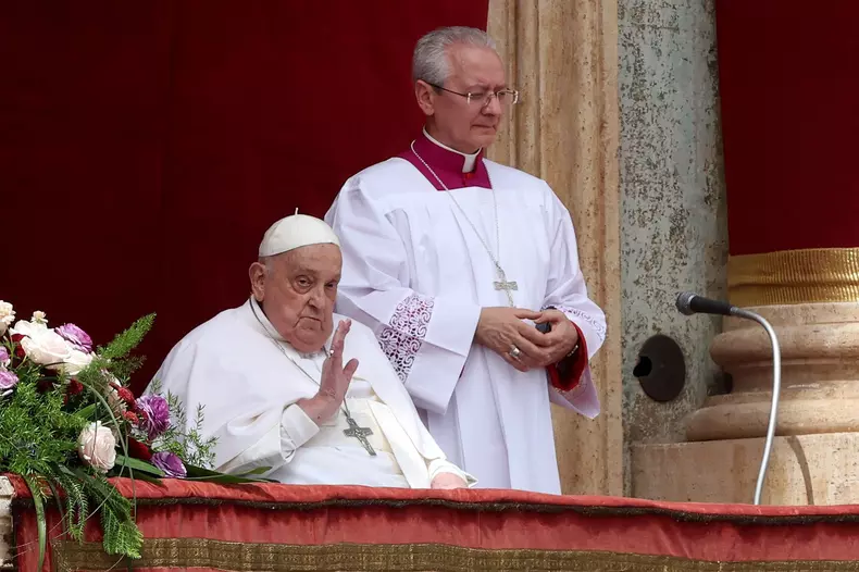Pope Francis attends the Holy Mass on Easter Sunday and “Urbi et Orbi” Blessing at Saint Peter’s Square.