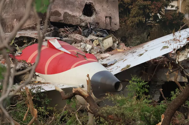 Aftermath Of The Air India Crash During Take-Off, In Ahmedabad