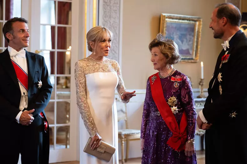 President Macron Visits Norway - Audience Before The Gala Dinner