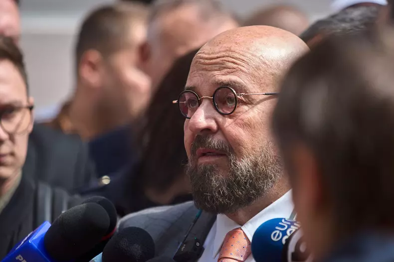 Piedone submits candidacy for Bucharest mayor, Bucharest, Romania - 19 Apr 2024