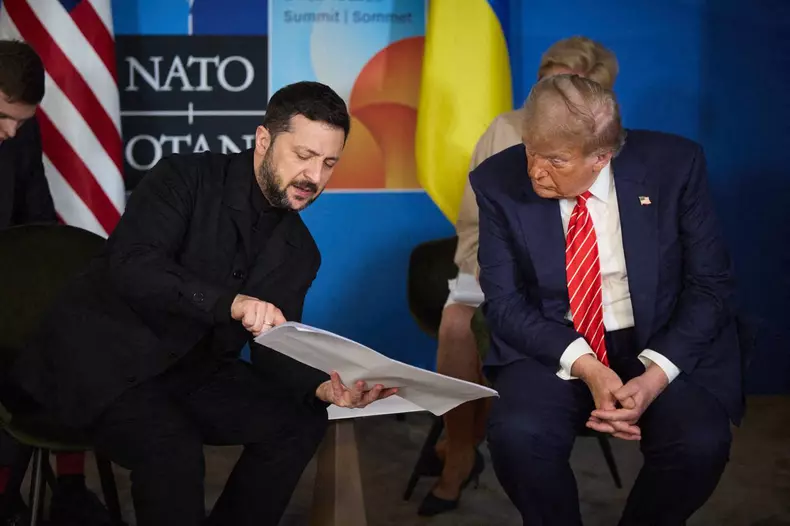 Donald Trump - Volodymyr Zelenskyy meeting in the Hague