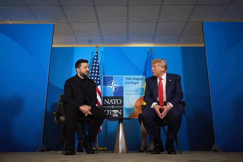 Donald Trump - Volodymyr Zelenskyy meeting in the Hague