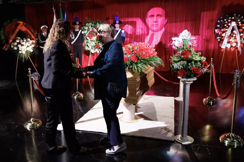Teatro delle Vittorie - Camera ardente di Pippo Baudo