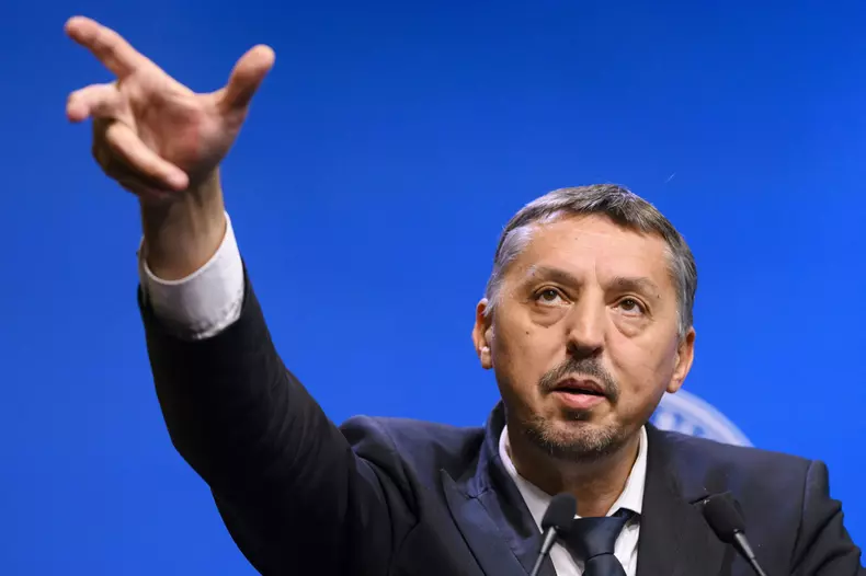 BUCURESTI - PALATUL VICTORIA - CONFERINTA DE PRESA - DANIEL DAVI